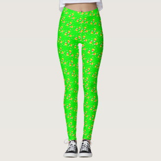 Legging Verde de milho doce reativo e claro-preto