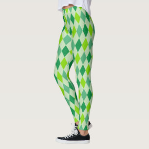 Legging Verde de Padrão de Ouros com Alta Esperança Person