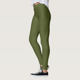 Legging Verde do Exército Sólido