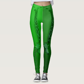 Legging Verde do girafa