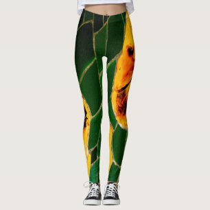 Legging Verde e Amarelo