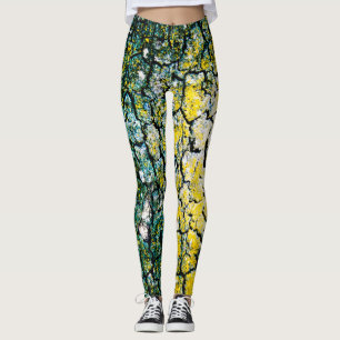 Legging Verde e amarelo