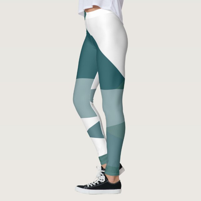 Legging verde e branco (Esquerda)