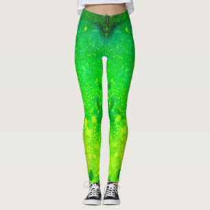 Legging Verde-lima-brilhante