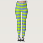 Legging verde limão e /Cinzas<br><div class="desc">Arte digital abstrato de verdes limões e faixas azuis/cinzas</div>