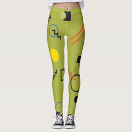 Legging Verde, moderno, legal, tendências, urbano,Padrão M
