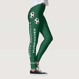 Legging Verde ou ESCOLHA A Equipe de Futebol Color, Nome
