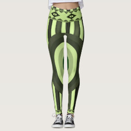 legging verde preto feminino