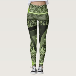 legging verde triangular preta feminina