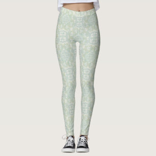 Legging Verdes claras, amarelas e brancas, Mandalas