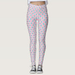 Legging Verificado a rosa e azul<br><div class="desc">Leggens com verificação, cor-de-rosa e azul</div>