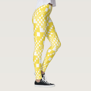 Legging Verificado, Controlos em amarelo-limão e branco