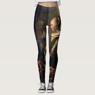 Legging Vermeer - Rapariga lendo uma carta em uma janela a