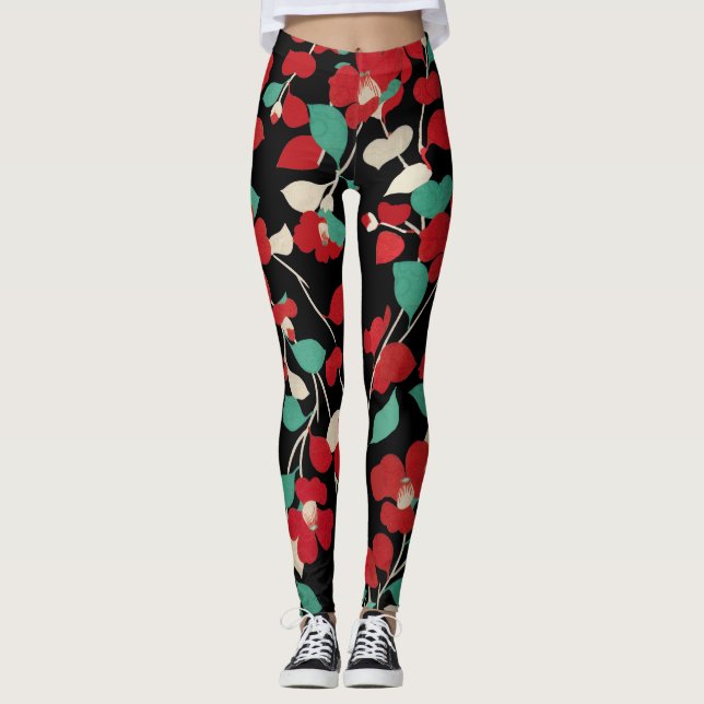 LEGGING VERMELAS, VERDE BRANCA DEIXAS VERDES PRETAS (Frente)