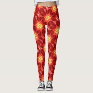 Legging vermelho amarelo