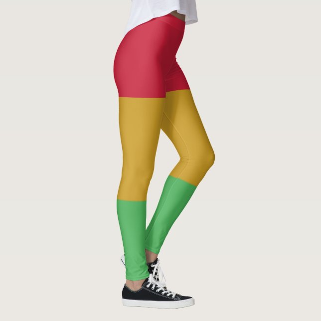 Legging Vermelho amarelo verde Décima sexta cores (Direita)