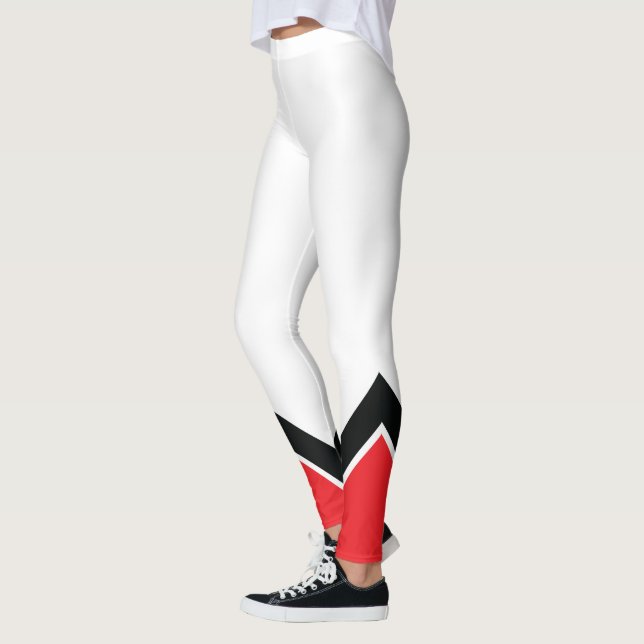 Legging Vermelho Branco e Preto (Esquerda)