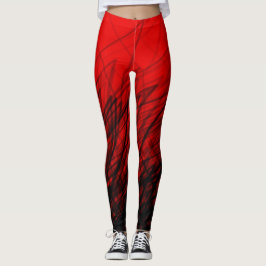 Legging Vermelho-crosta empilhado - Pernas