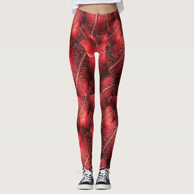 Legging Vermelho Delicado (Frente)