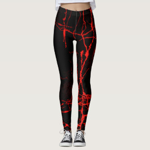 Legging Vermelho do horror