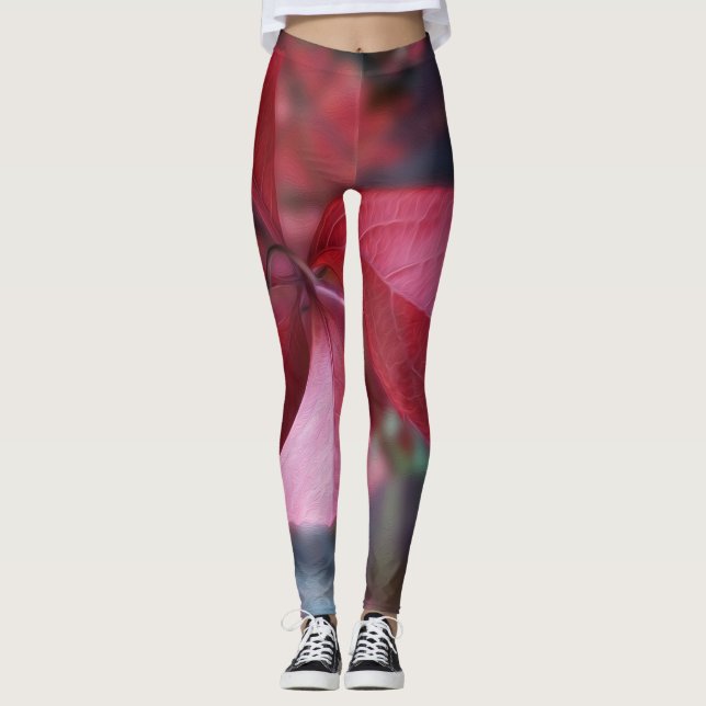 Legging Vermelho do outono (Frente)