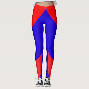 Legging Vermelho E Azul