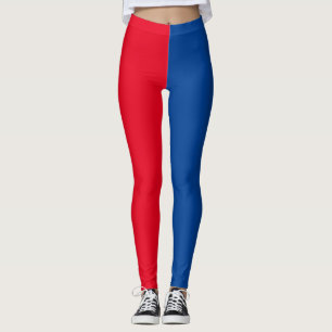 Legging Vermelho e azul