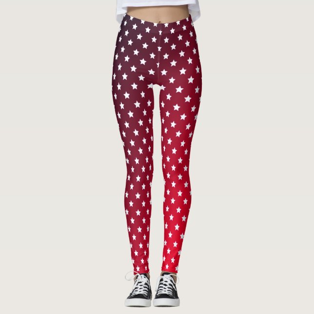 Legging Vermelho e estrelas (Frente)
