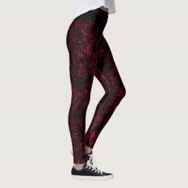 Legging Vermelho esponjoso russo vermelho escuro de fundo