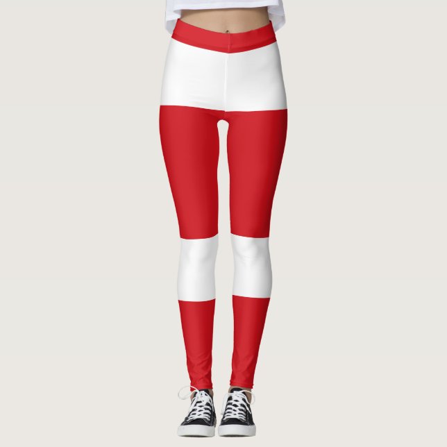 Legging Vermelho listrado (Frente)