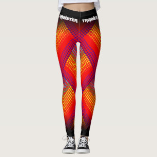 Legging Vermelho/Preto de Fogo do Monster Trainer