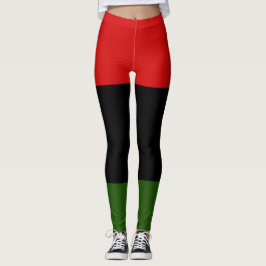 Legging Vermelho, Preto e Verde