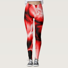 Legging Vermelho Preto legal colagens modernas estilosas d
