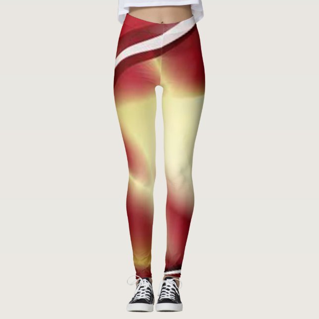 Legging Vermelho Preto Marrom Verde Azul Dourado Cor Simpl (Frente)