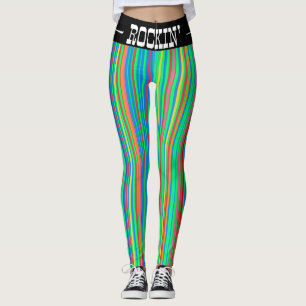 Legging Vermelho Verde Amarelo Verde Colorido