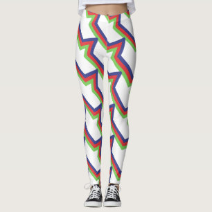 Legging Vermelho Verde Azul Strike