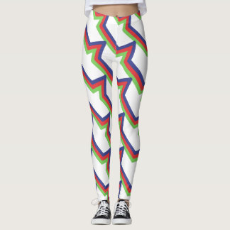 Legging Vermelho Verde Azul Strike