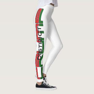 LEGGING VERMELHO/VERDE - LEGGENS