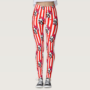 Legging Vermelho White Stripes Cugado