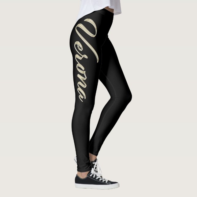 Legging Verona white gold Handwriting Hose (Direita)