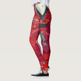 Legging Vestir Vermelho