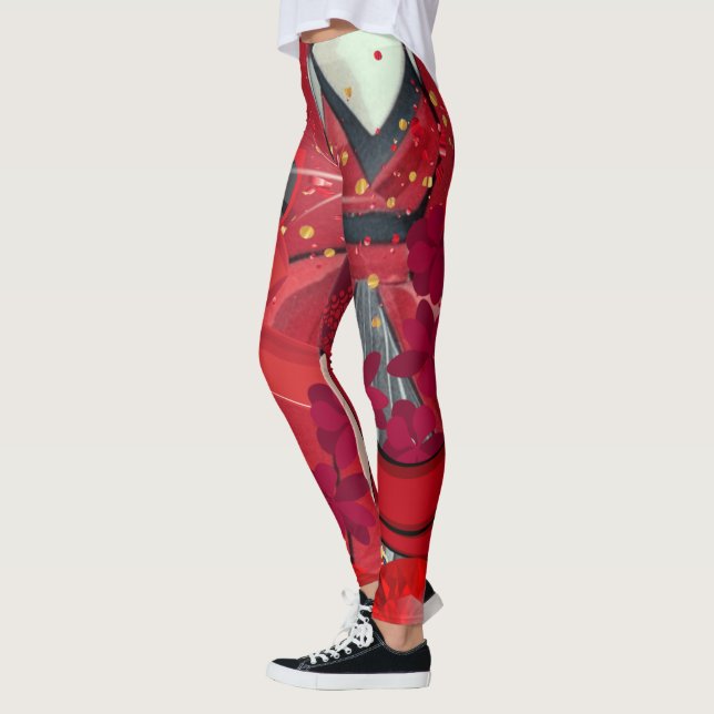Legging Vestir Vermelho (Esquerda)