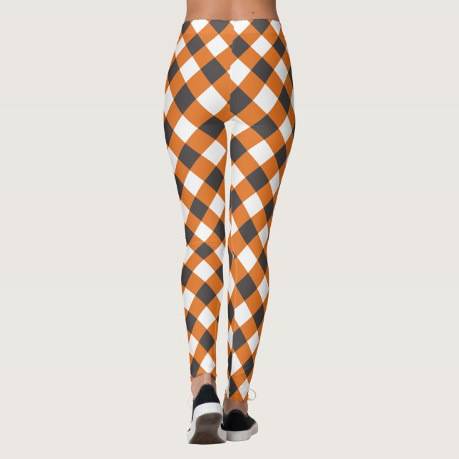 Legging Vestuário de Gingham, Xadrez de Verão feminino (Verso)