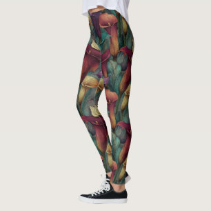 Legging Vestuário de Gravidez Charme de Lírios Calla Elega