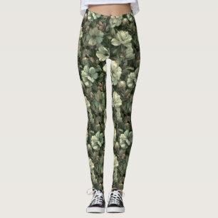 Legging Vestuário de Treino de Gardênias Flor Gardênias Ch