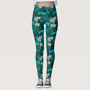 Legging Vestuário Esportivo lírios Lírios Calla Luxo Mães 