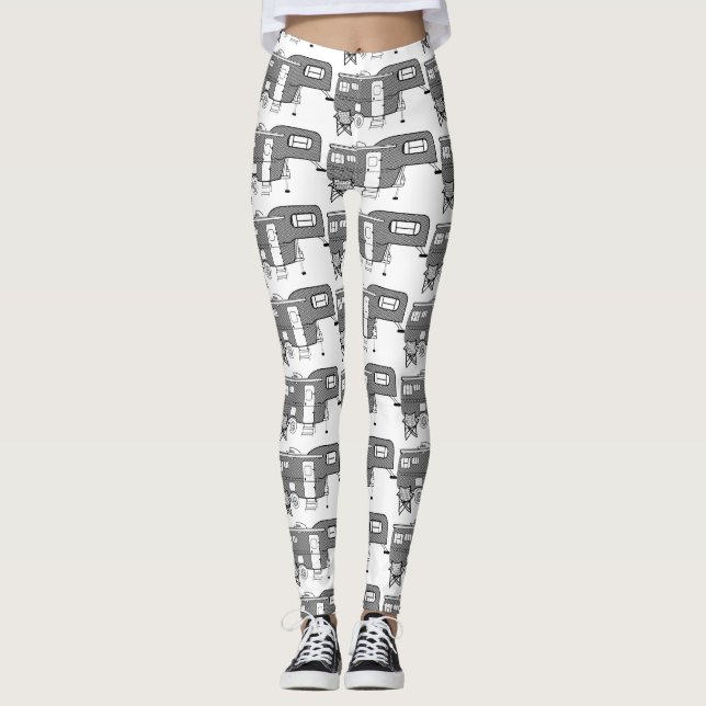 Legging Viagem clássico Trailer Caravan Thunder_Cove (Frente)