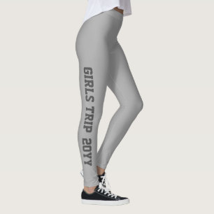 Legging Viagem das Meninas Ano Personalizado Fim de Semana