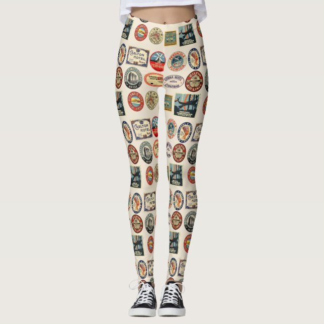 Legging Viagem de bagagens (Frente)