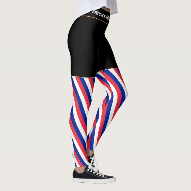 Legging viagem de moda da France/French Flag (Direita)